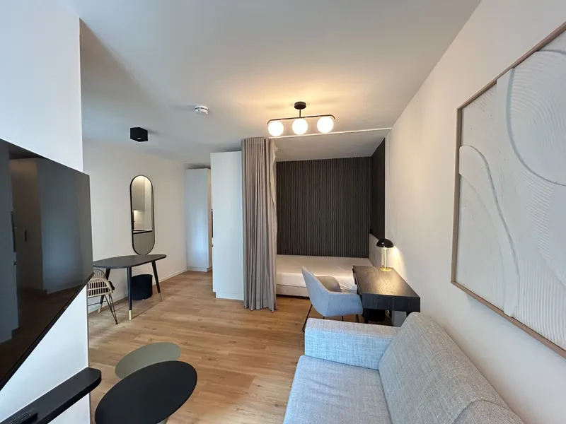Vollmöbliertes Design-Apartment inkl. Einbauküche und Loggia | kurzfristig verfügbar — photo 1